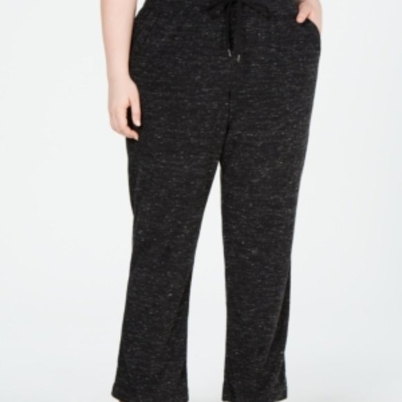 Ideology Womens Sweat[ Polyester Wide Leg Pants - Picture 1 of 4